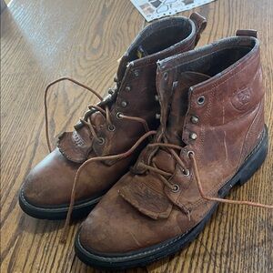 Ariat  Men's Rustic Brown lace up Leather Boots